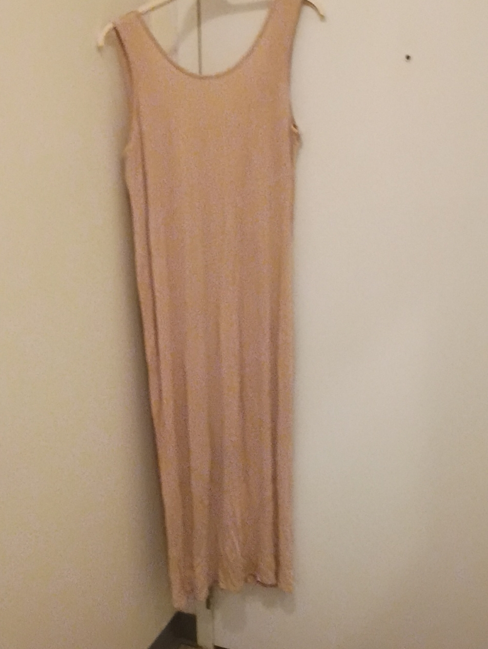 Armani Exchange Sleeveless Maxi Dress in Beige